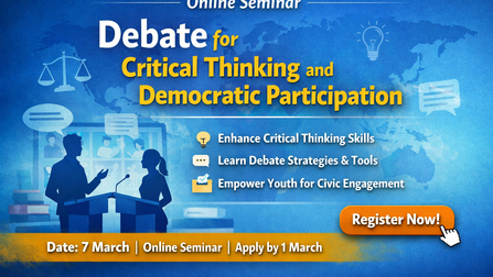 Online Seminar: Debate for Critical Thinking and Democratic Participation