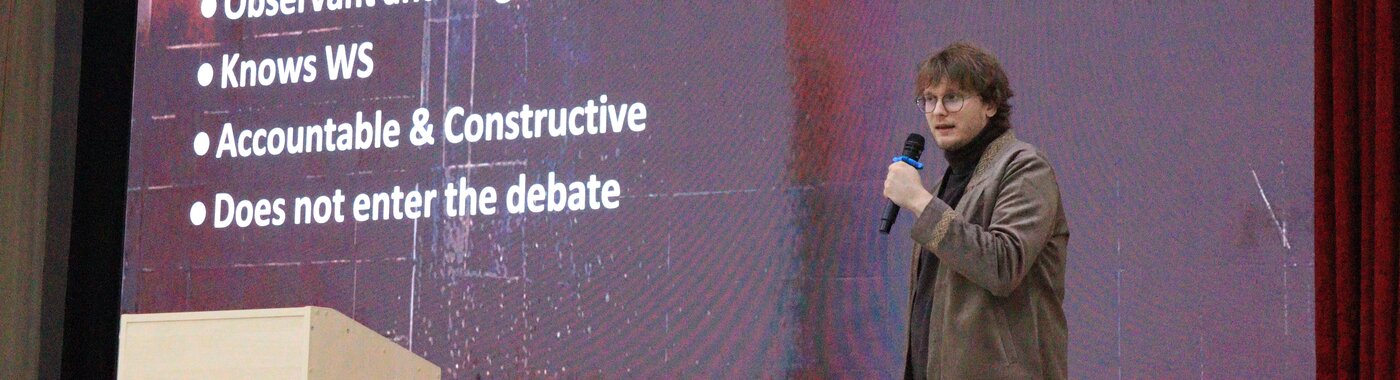 IDEA connects with Kazakh Debaters