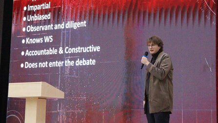 IDEA connects with Kazakh Debaters