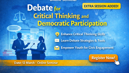 UPDATE: Extra Session Added: Debate for Critical Thinking and Democratic Participation