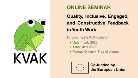 Online Webinar: Quality Feedback in Youth Work — Introducing the KVAK Platform