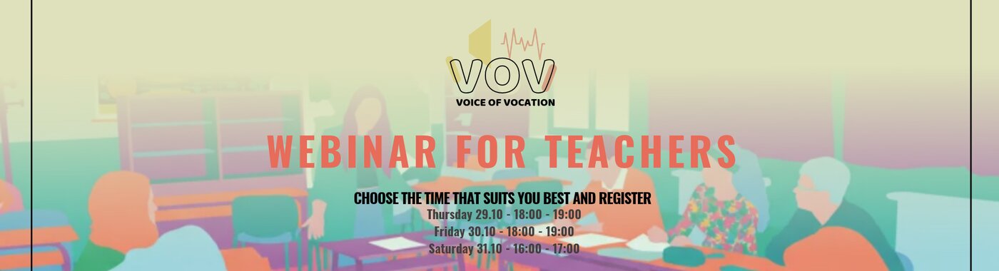 Join our Webinar for Teachers from Voice of Vocational Education!